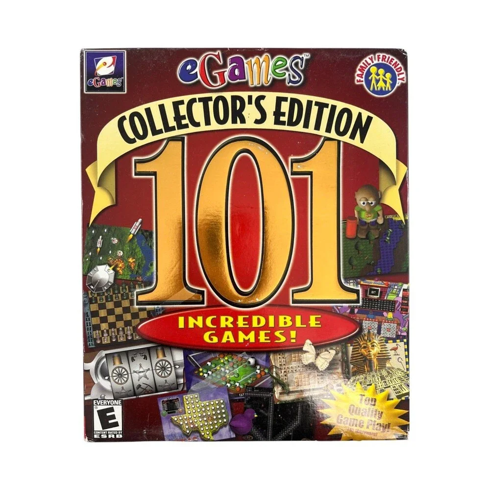 eGames 101 Incredible Games Collectors Edition PC Sealed